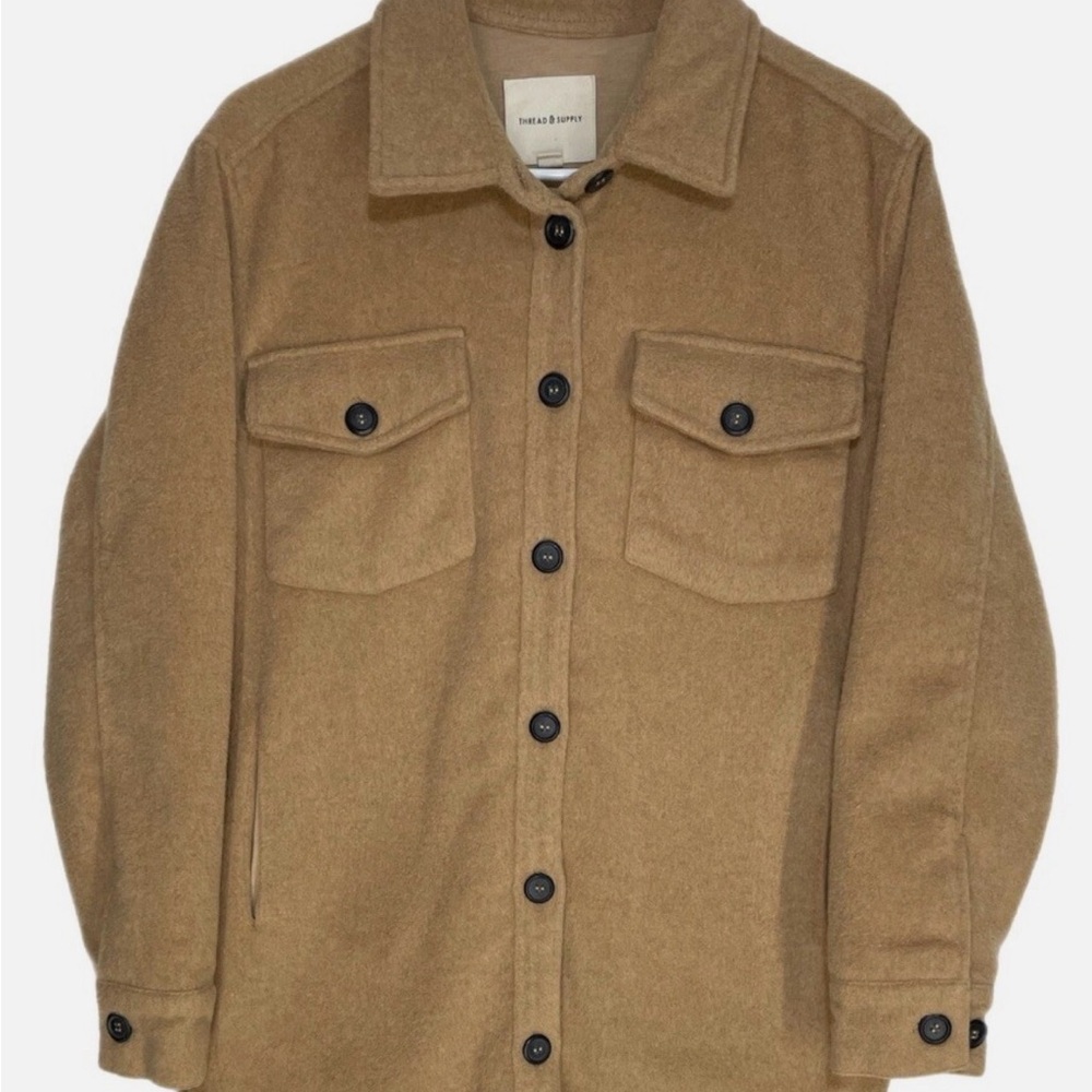 Thread & Supply Camel Flannel Jacket